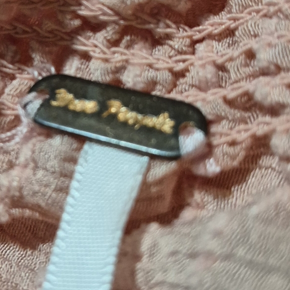 Women's Large Free People Pink Textured Top/ Blouse - Picture 10 of 10